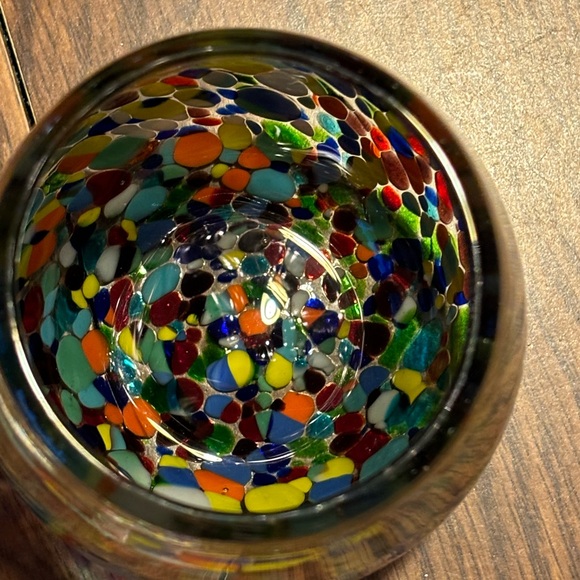 Confetti Handblown Wine Glasses -Pair - Picture 12 of 12